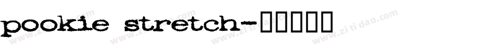 pookie stretch字体转换